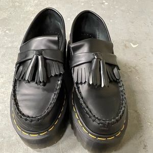 Doc Martens Adrian Leather Platform Tassel Loafers